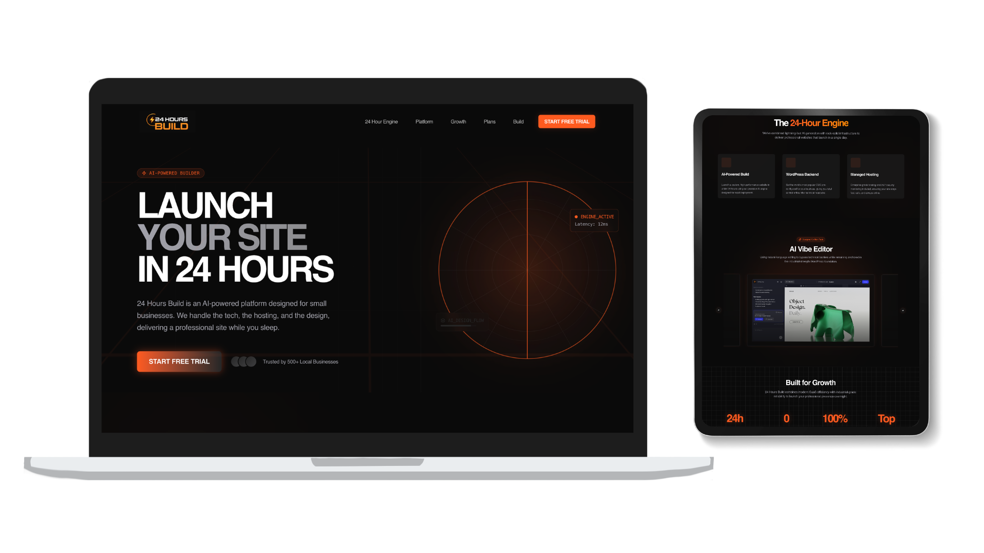 24 Hours Build tech brand, website and digital ecosystem