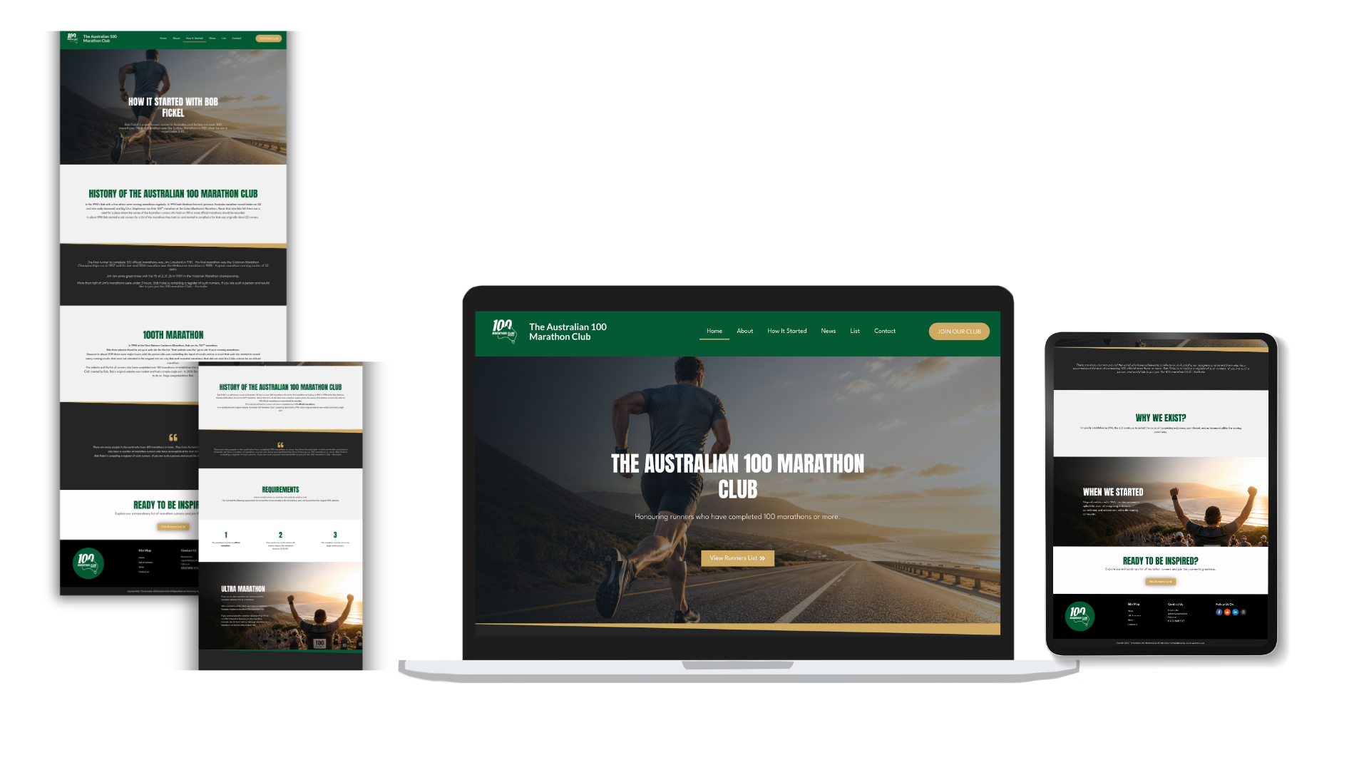 The Australian 100 Marathon Club brand, website and digital ecosystem