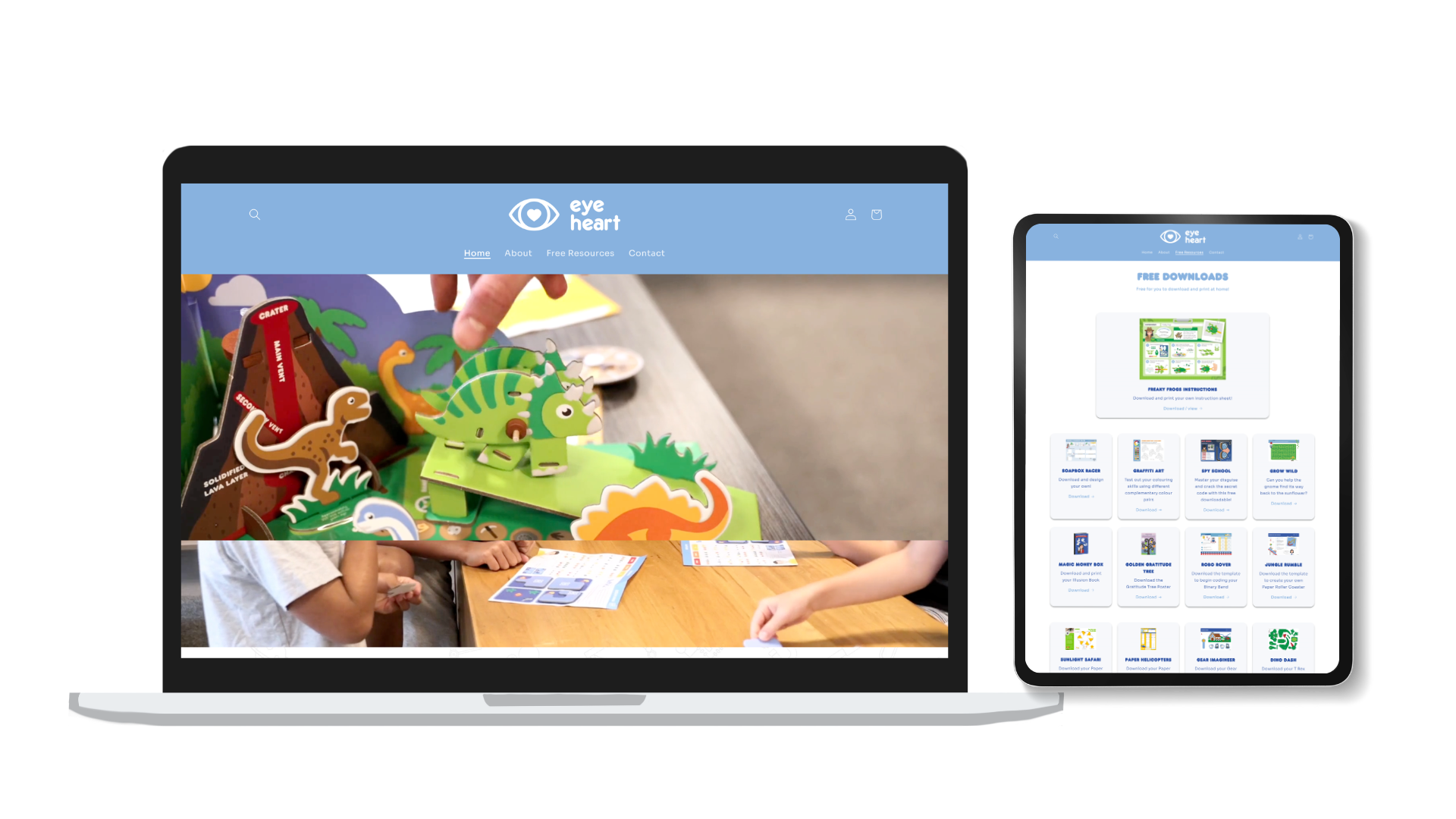Kids brand and digital experience showcase